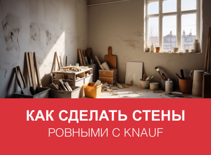 Идеально ровные стены с Knauf
